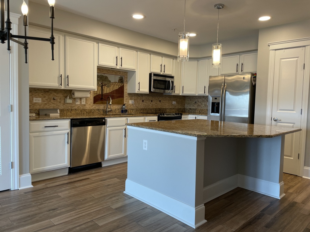 Expert cabinet painting services in Holly Springs, NC with smooth, modern finishes