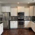 this is an imageof a kitchen renovation that Triangle Pro Painting compled for a Raleigh NC homeowner