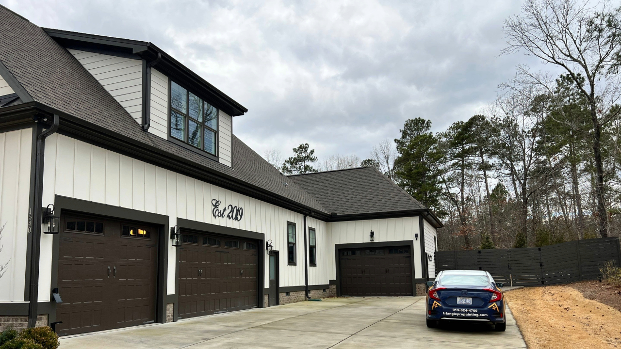 A newly painted home in Raleigh, NC.