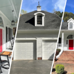 Three images showcasing the newly painted home in Raleigh from different angles, highlighting the exceptional transformation.