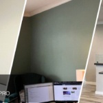 Freshly painted office interior with clean professional walls