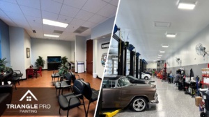 Eco-friendly low VOC paint cans used for interior home painting