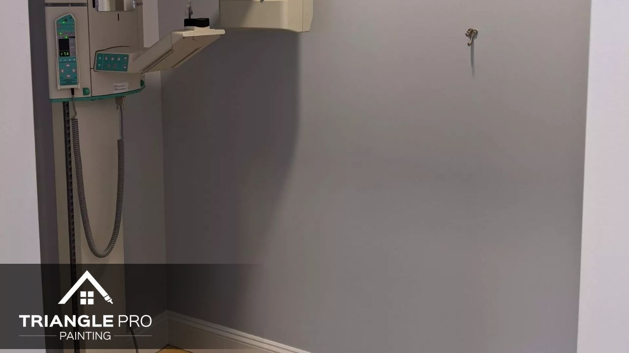 This is a medical room wall painting project by Triangle Pro Painting in Umstead Raleigh, NC.