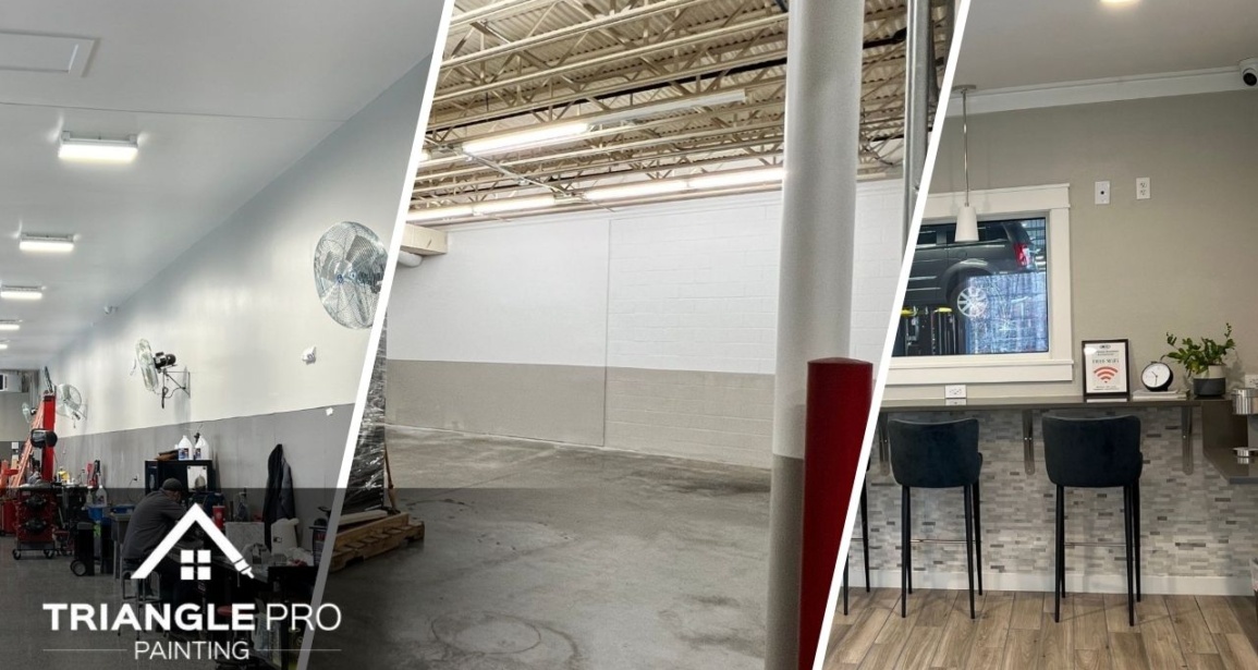 This is an image of a commercial painting projects in Raeligh.