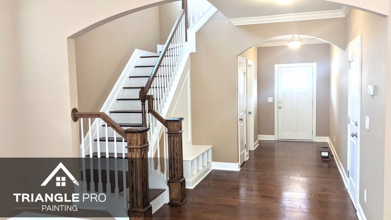 A newly painted interior in Raleigh, NC.