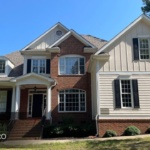 This is a front exterior residential painting by Triangle Pro Painting in Madonna Acres Raleigh, NC.