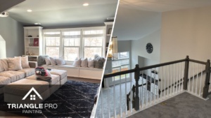 This is an image of a newly painted interiors in Five Points, Raleigh.