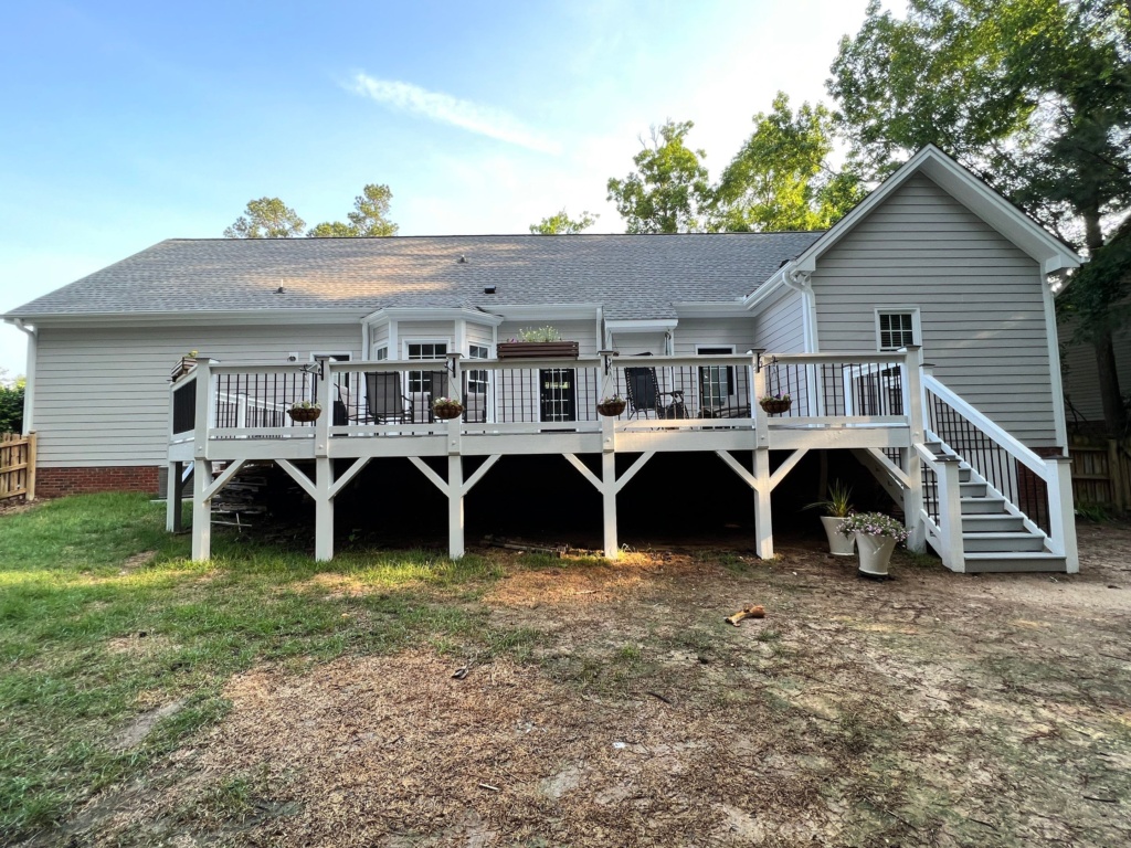 Expert exterior house painting in Holly Springs, NC with clean, long-lasting finishes