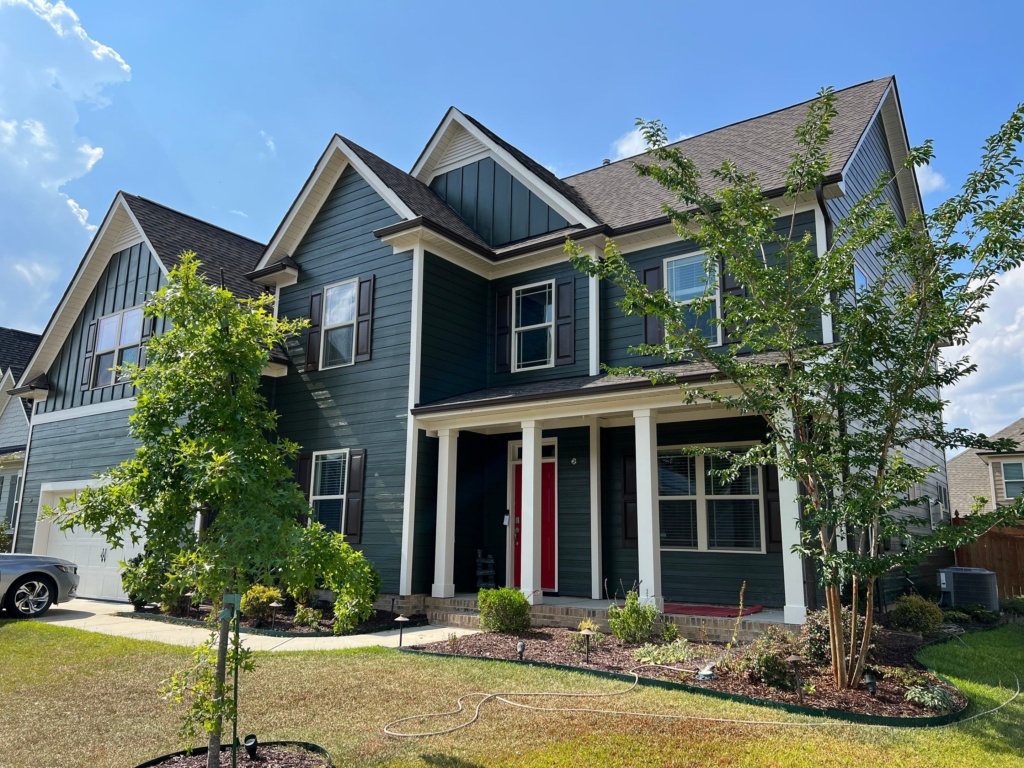 Professional exterior painting in Fuquay-Varina, NC enhancing curb appeal