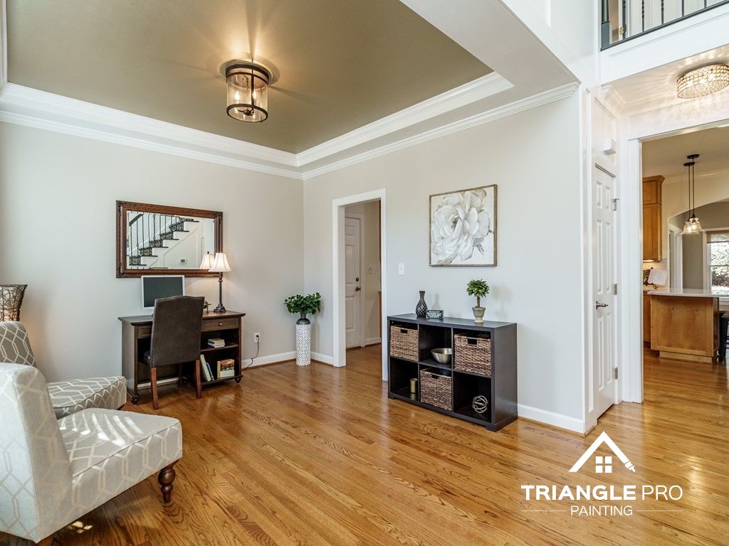 Expert interior painting services in Fuquay-Varina, NC for walls, ceilings, and trim