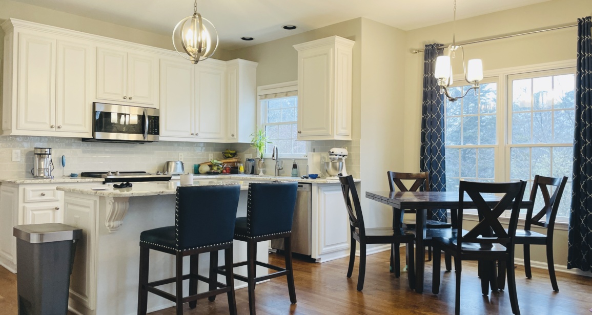 Professional cabinet painting in Knightdale, NC refreshing kitchens and bathrooms