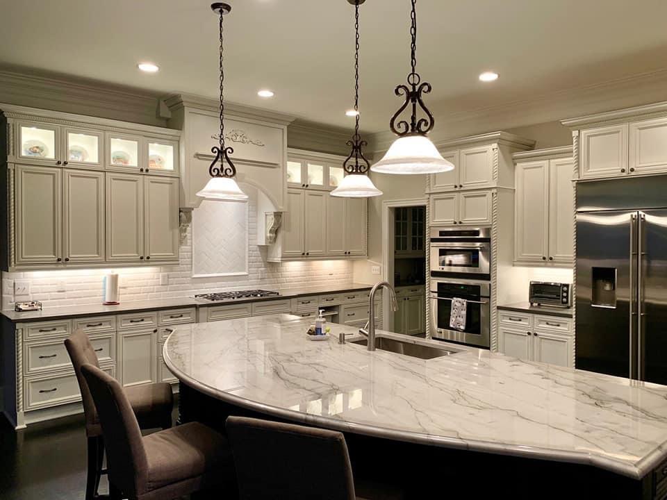 Professional cabinet painting in Raleigh, NC upgrading kitchens and bathrooms