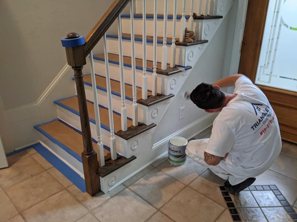 Professional house painter in Chapel Hill, NC delivering clean interior and exterior finishes