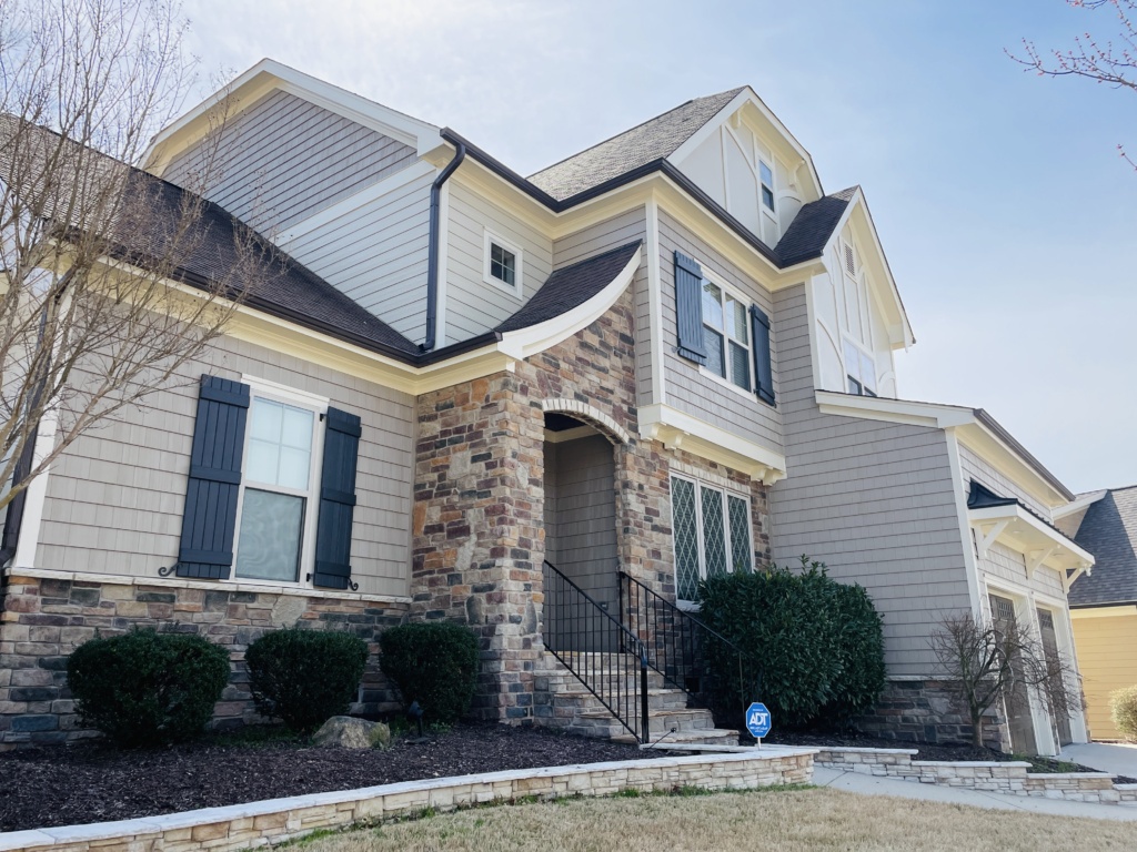 Professional siding painting in Knightdale, NC enhancing exterior durability and curb appeal