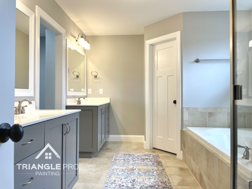 Professional residential painter in Morrisville, NC refreshing modern home interiors and exteriors