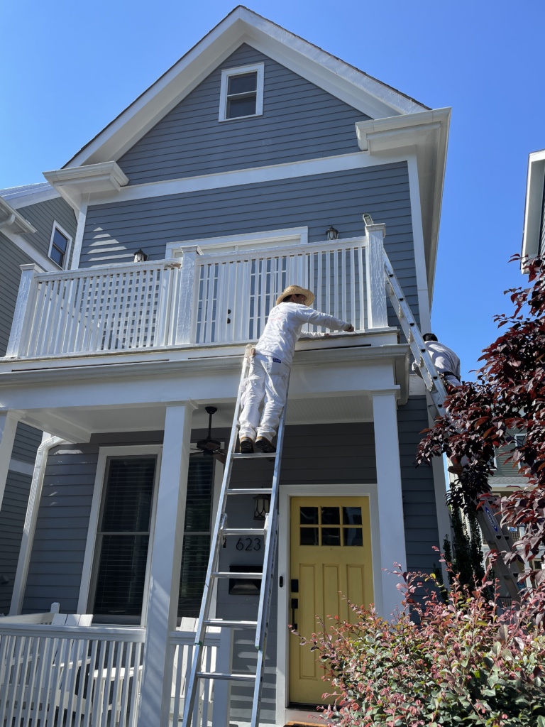Experienced residential painting services in Clayton, NC improving exterior surfaces and curb appeal