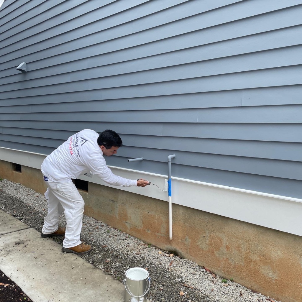 Experienced residential painting services in Fuquay-Varina, NC improving exterior surfaces and curb appeal