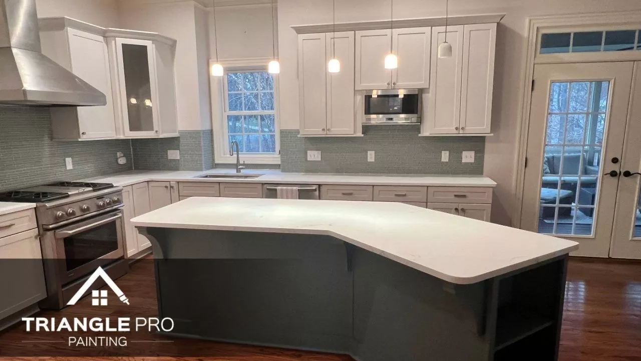 An image of a kitchen that is newly painted.