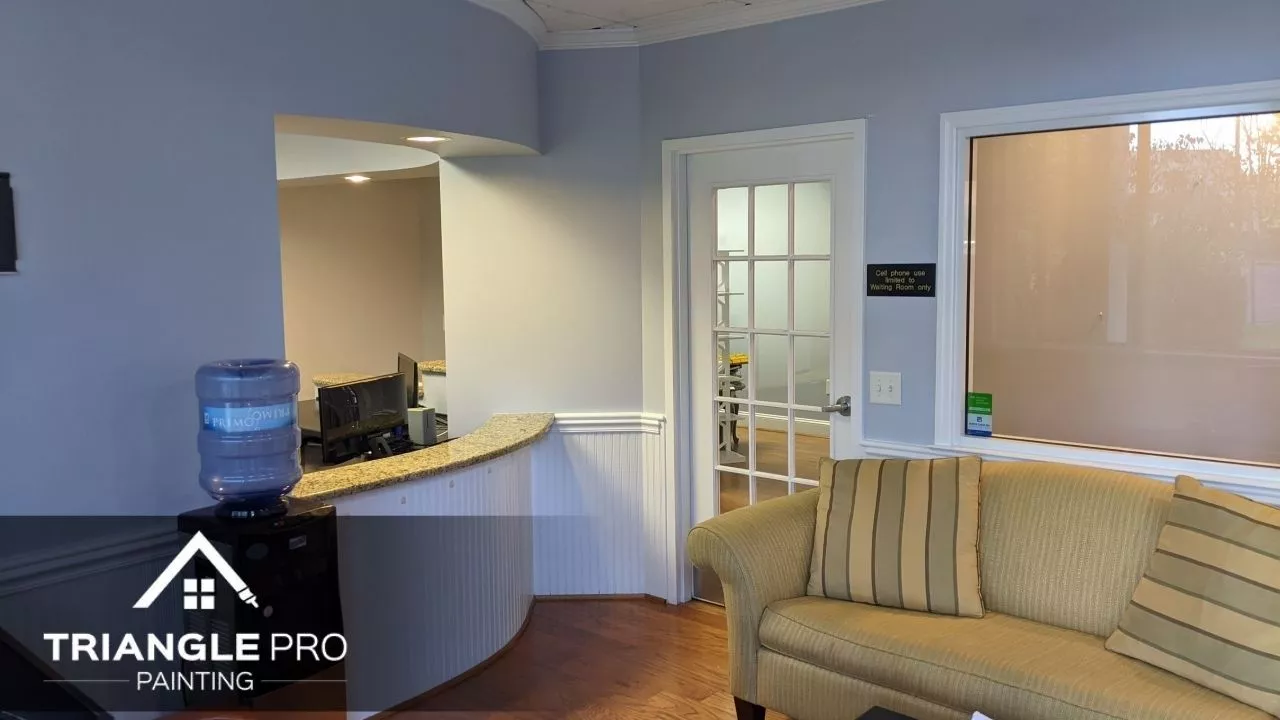 This is an image of a counter of a dental clinic in Raleigh.