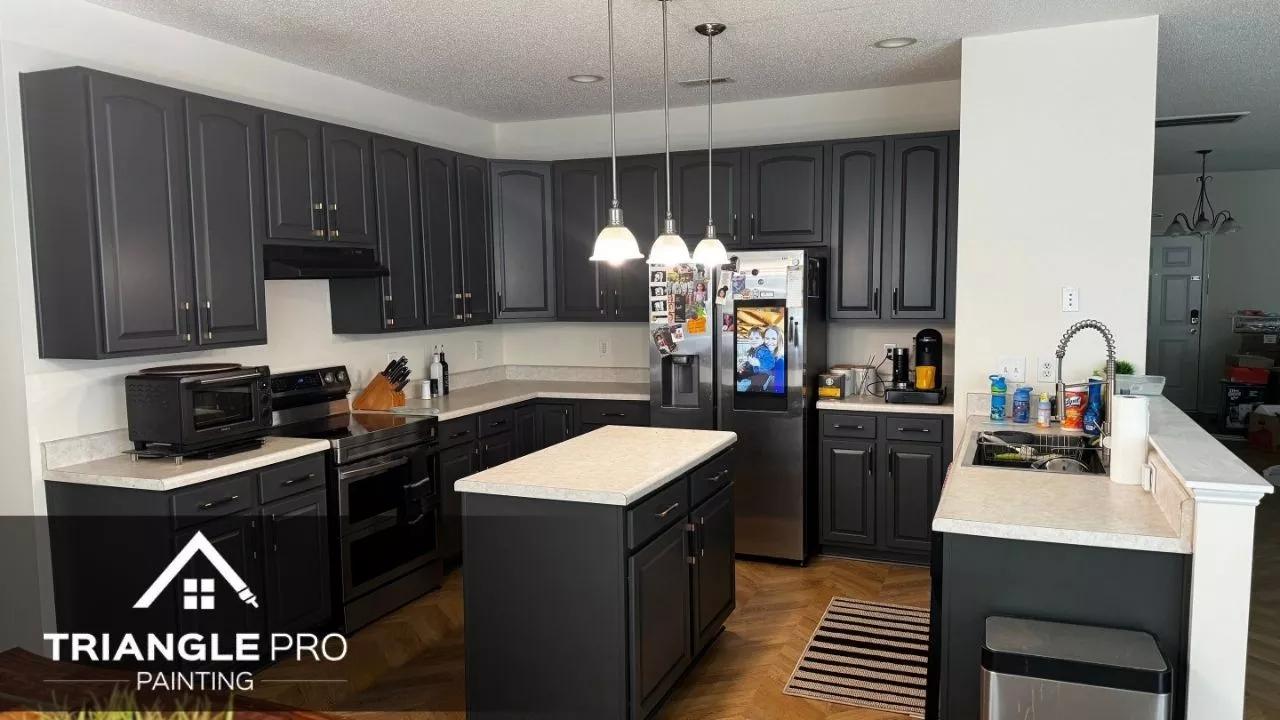 A cabinet painting service in Raleigh, NC.