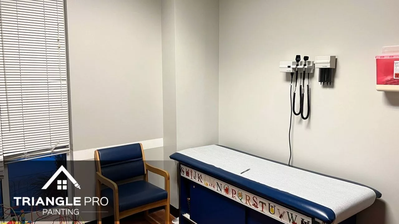 A dental clinic that is newly painted in Raleigh, NC.