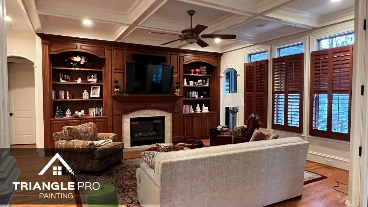 This is an image of a newly painted cabinet in Raleigh, NC.