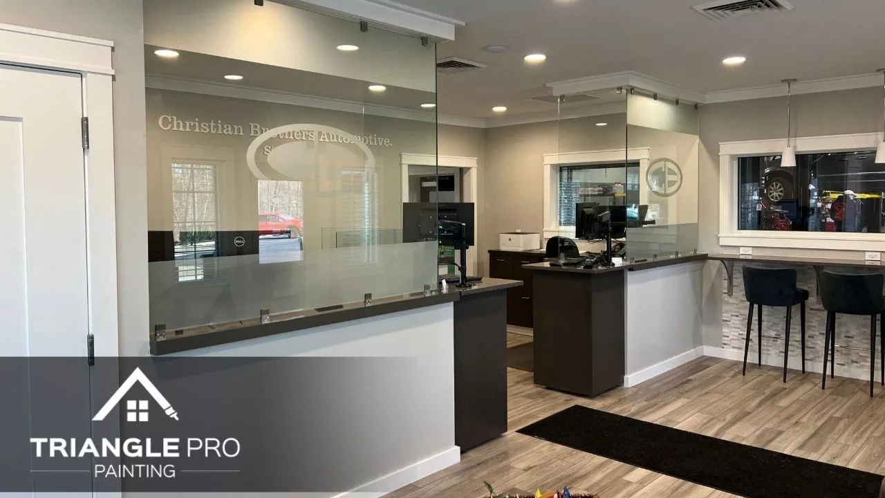 This is an image of a newly painted office in Raleigh, NC.