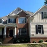 This is a front exterior residential painting by Triangle Pro Painting in Madonna Acres Raleigh, NC.