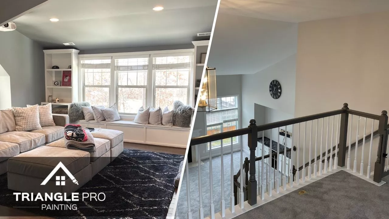 This is an image of a newly painted interiors in Five Points, Raleigh.