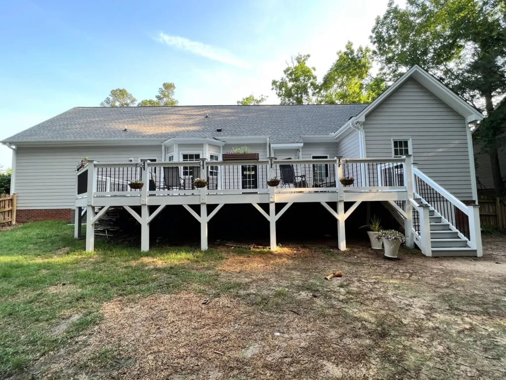 Expert exterior house painting in Holly Springs, NC with clean, long-lasting finishes