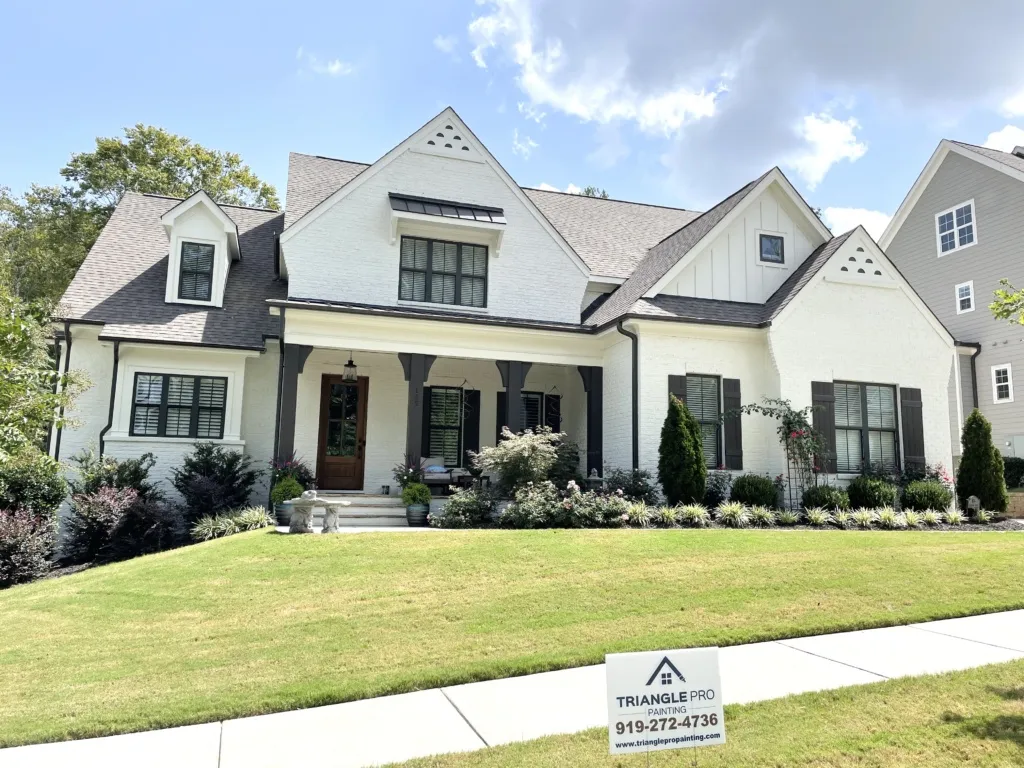Expert exterior house painting in Morrisville, NC enhancing curb appeal and value