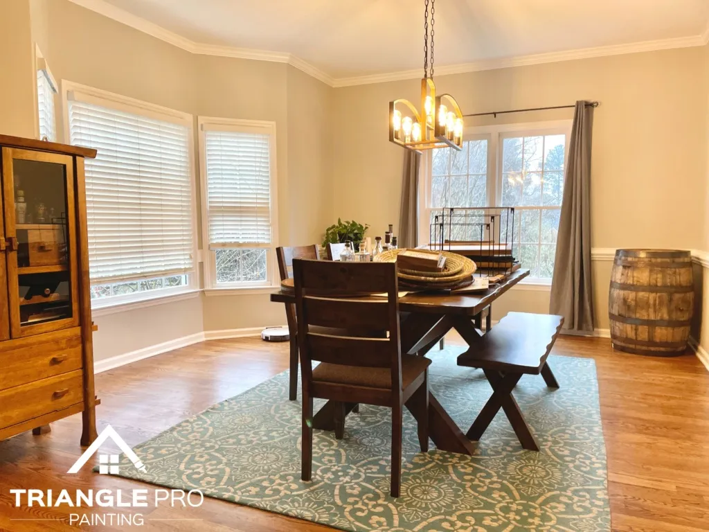 High-quality interior house painting in Rolesville, NC with smooth, long-lasting finishes