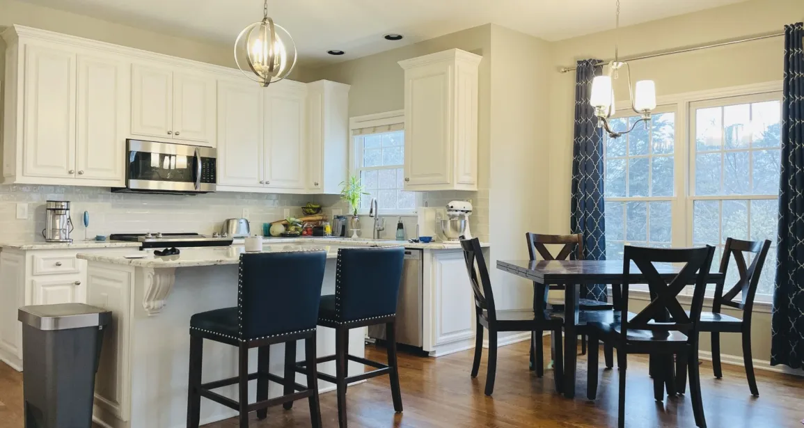 Professional cabinet painting in Knightdale, NC refreshing kitchens and bathrooms