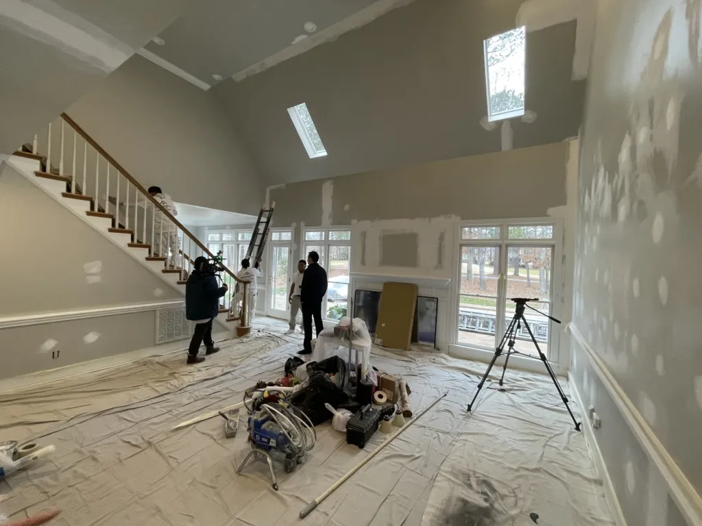 Experienced house painter in Wendell, NC enhancing home curb appeal and durability