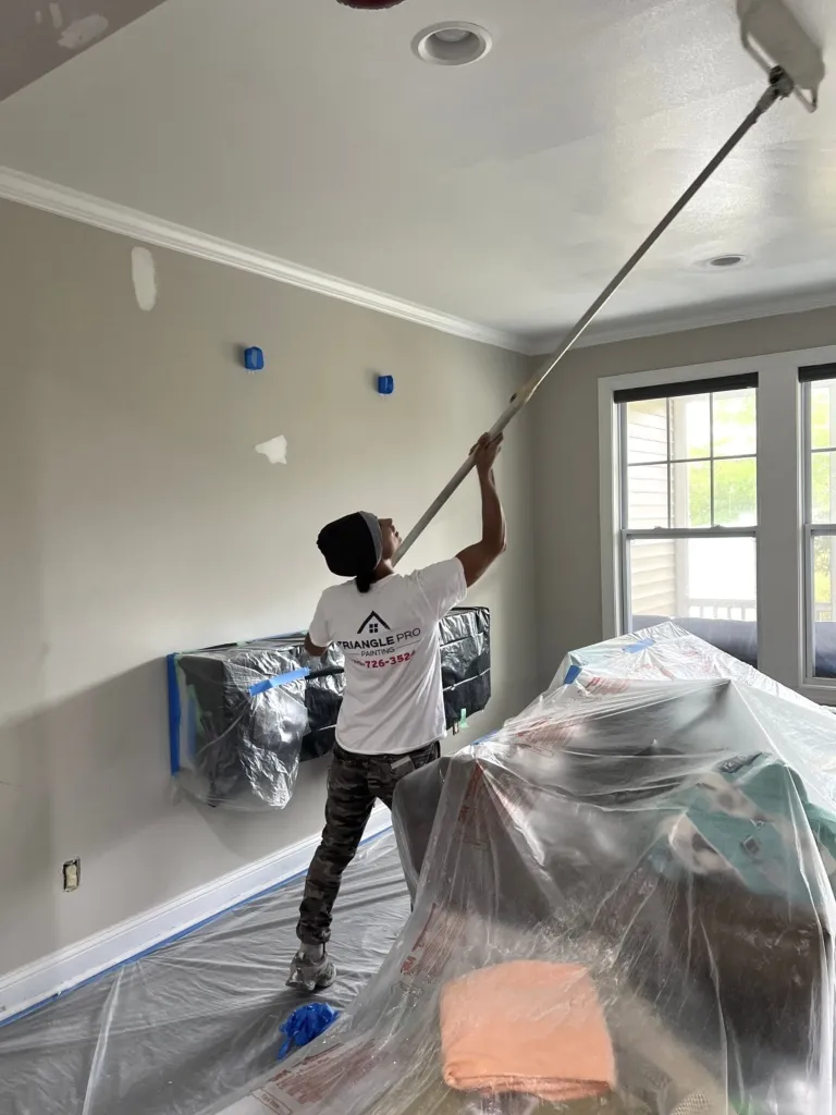 Experienced house painter in Youngsville, NC enhancing home appearance and durability