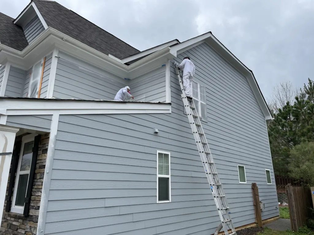 Professional siding painting in Youngsville, NC improving curb appeal and exterior durability